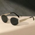 Zoo Shades Oval  Size Square  Golden Black Sunglasses For Women. 