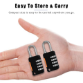 2PCS 4 Digit Number Combination Pad Lock Padlock Outdoor Waterproof Lock Suitcase Luggage Security Coded Lock Easy Install. 