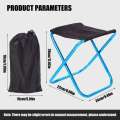 Outdoor For Fishing Hiking Picnic Camping Ultra-Compact Folding Stool - Lightweight Aluminum Frame. 