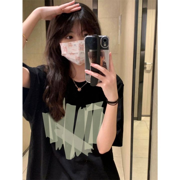 Spring%20and%20summer%20new%20short%20sleeve%20T-shirt%20for%20female%20students%202024%20summer%20new%20Korean%20version%20loose%20ins%20half-sleeved%20Hong%20Kong%20style%20retro%20versatile%20-%20Image%202