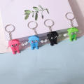 Pvc Trash Can Pendant Cute Trash Can Keychain Creative Cartoon for Teens Accessories Girls Bag. 