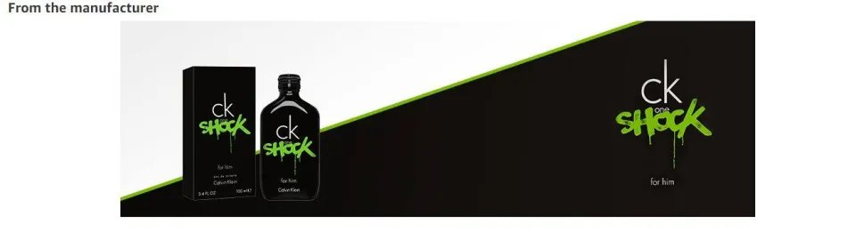 Calvin Klein CK ONE SHOCK For Him Eau De Toilette Perfume Imported