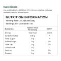 Naturaltein Advanced Probiotics & Prebiotics 50 Billion CFUs- 60 Veg Capsules With Supports Digestive Health & Immune Health. 