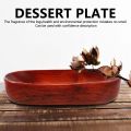 NAMUNY Wooden Dried Fruit Dish Solid Wood Tableware Food Serving Tray Desserts Snack Dishes Household Plate Kitchen Dinnerware Supply. 