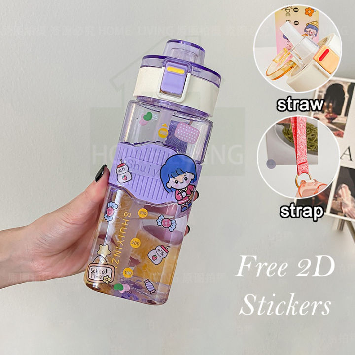550ml%20Transparent%20Square%20Water%20Bottle%20With%20Straw%20And%20Fun%202D%20Stickers%20%E2%80%93%20Perfect%20For%20School%20Kids%20-%20Image%204