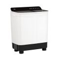Haier 7 Kg Semi Automatic Top Loading Washing Machine HTW70-178BK (Toughened Glass, Black). 