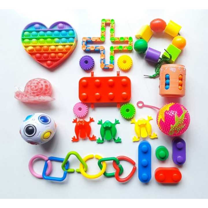 32 Pack Sensory Fidget Toys Set, Autism Special Dimple Sensory