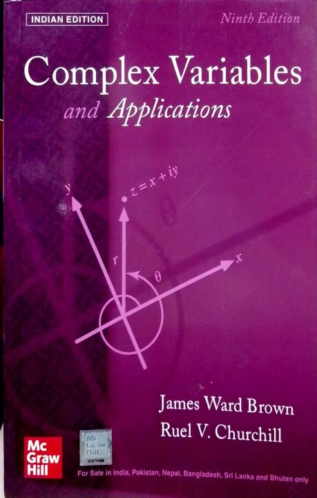 Complex Variables And Applications By: James Ward Brown, Rule V. Churchill