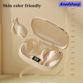 NEW Anedshaop Gionee JL007 Ear Clip Equalize Earphones Wireless Bluetooth Earbuds Affordable ENC Noise Reduction Headphones with Mic Smart Equalizer App. 