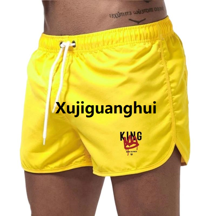 Xujiguanghui%20King%20Printing%20Mens%20Beach%20Shorts%20Casual%20Seaside%20Jogging%20Shorts%20Sports%20Trousers%20Quick%20Drying%20Comfort%20Swimming%20Surf%20Shorts%20Summer%20-%20Image%204