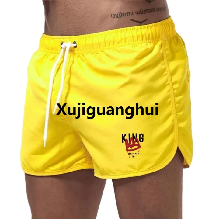 Xujiguanghui%20King%20Printing%20Mens%20Beach%20Shorts%20Casual%20Seaside%20Jogging%20Shorts%20Sports%20Trousers%20Quick%20Drying%20Comfort%20Swimming%20Surf%20Shorts%20Summer%20-%20Image%204