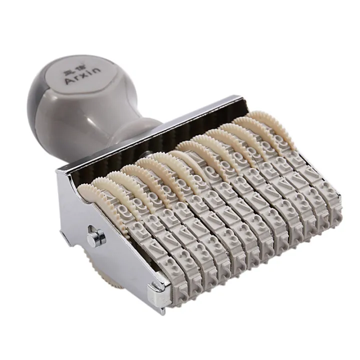 ARELENE%205X%2012%20Band%20Self%20Inking%20Rubber%20Stamps%20Numbering%20Machine,%20Creamy%20White%20-%20Image%203