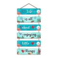 SALCKO Life Is All About Designer Wooden Wall Hanging for Home Decor, Wall Decor, Office, Gifts, Bedroom, Home Decoration Items. 