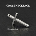 Bravego Titanium Steel Cross Pendant Necklace Men Fashion Necklace. 