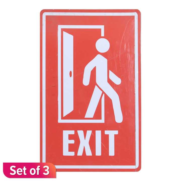 Self Adhesive Exit Set Of 3