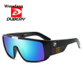 Wenefang 2025 [ New ]DUBERY One-Piece Mirror Sunglasses D2030 Wide Leg Cycling Sports UV Protection Eye Protection Glasses. 