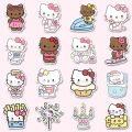 100PCS Sanrio Series Hello Kitty Stickers Cute Multi-purpose DIY Stickers Waterproof Decorative Refrigerator Computer StickerNIUMAO. 
