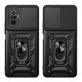 Vantime for Xiaomi Redmi Note 10 Pro 4G Case Stand Slide Lens Cover Shockproof Hard Phone Back Casing. 