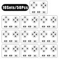 10Sets/5/1 Set Silicone Conductive Rubber Pads for PS4 Controller, Buttons Repair Replacement Part for PS 4. 