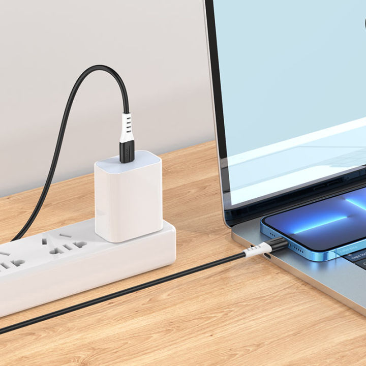 Hoco%20X82%20Silicone%20Anti%20Bending%203A%201M%20Type%20C%20PD%20to%20Lightning%20Cable%20For%20iP%20X,%2011,%2012,%2013,%2014,%20Pro%20and%20Max%20Series%2020%20Watt%20Charger%20-%20Image%204