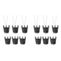 NAMUNY Pack of 12 Cups Metal for Hanging Glasses Stainless Steel with Chain Glass 30ml Cup for Parties,B. 