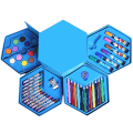 Set of 46 Pieces Color Box - Multicolor Drawing & Painting Set with Crayons, Color Pencils, Watercolors, Sketch Pens & More | Creative Art Box for Kids & Artists. 