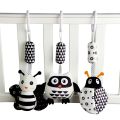 Black White Animal Wind Chimes Baby Toy Neonatal Vision Inspiring Trolley Wind 0-36 Months Baby Coax Artifact Owl. 