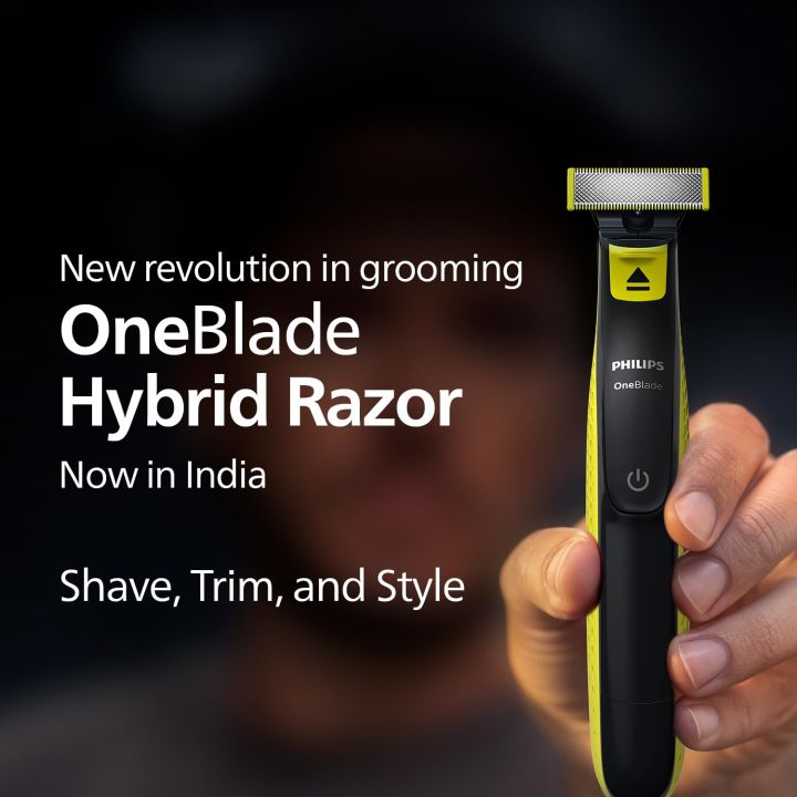 PHILIPS%20QP2724/10%20OneBlade%20Hybrid%20Razor%20Cordless%20One%20Blade%20Hybrid%20Trimmer%20and%20Shaver%20with%203%20Trimming%20Combs,%20Lime%20Green%20-%20Image%205