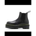 Black Smooth Martin Double Sole Chelsea Boot For Women. 