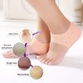 Pain relief Silicone gel heel pad Support Foot Care anti crack moisturizing socks for dry hard cracked heels,ankles swelling and ankle support. 