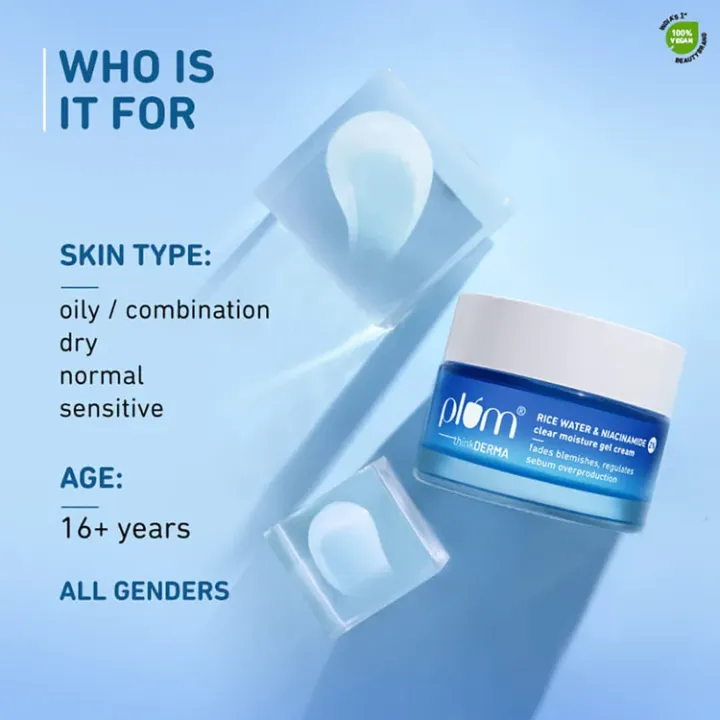 Plum%20Goodness%20Thinkderma%202%25%20Niacinamide%20&%20Rice%20Water%20Clear%20Moisture%20Gel%20Cream%2050Gm%20-%20Image%202