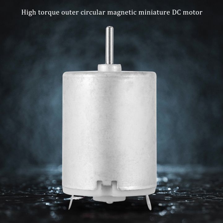 JAERBEE%208000RPM%209V%2068mA%20High%20Torque%20Magnetic%20Cylindrical%20Mini%20DC%20Motor%20Silver%20-%20Image%205