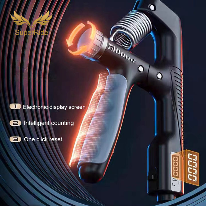 SuperRide%20Hand%20Grip%20Strengthener%20Electronic%20Digital%20Display%20Countable%2010-100KG%20Adjustable%20Resistance%20Arm%20Muscle%20Training%20Heavy%20Duty%20Men%20Women%20Hand%20Mu%20-%20Image%204
