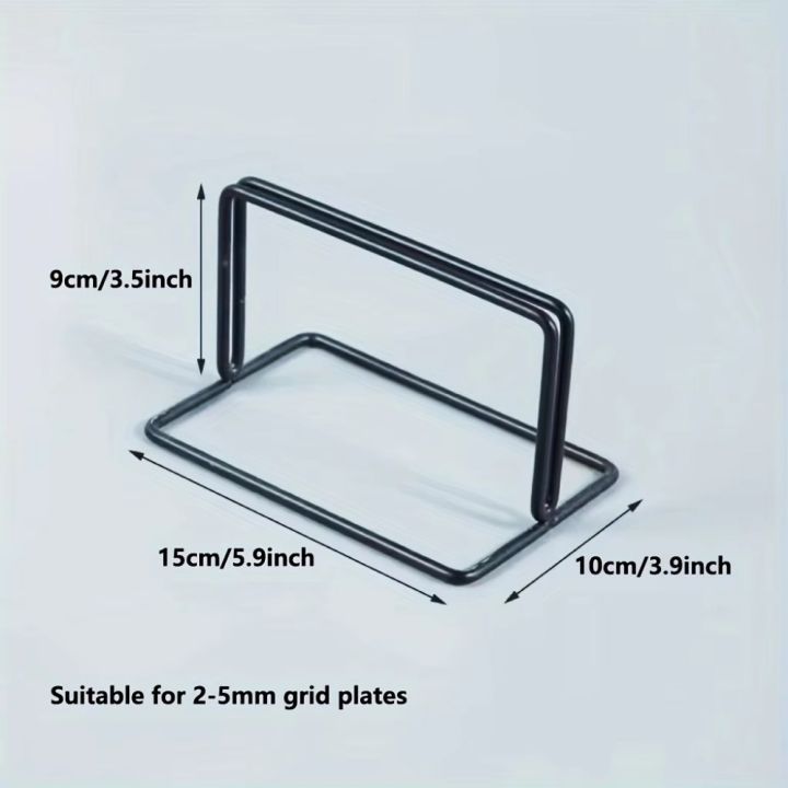 Modern Grid Display Rack Metal with Base Desktop Stand Grid Frame ...