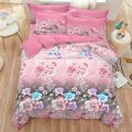 Lovely Multi Color Flowers On Multi Color Background  King Size Pure Cotton Bedsheet With 2 Piece Pillow Cover. 