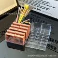 Cosmetics storage rack, powder eyeshadow palette, organizer box, drawer divider, clear tabletop, makeup blush display box. 