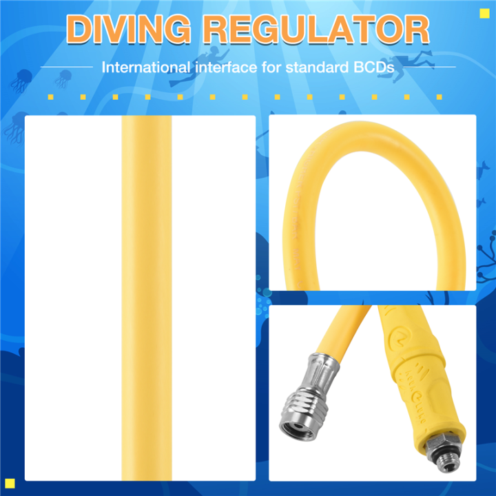 Scuba%20Diving%20BCD%20Medium%20Pressure%20Hose%20Scuba%20Diving%20Regulator%20for%202Nd%20Gauge%20Breathing%20Regulator%20-%20Image%204