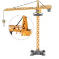 Classic Lifting Tower Tower Crane Model Simulation Excavator Engineering Vehicle Toy Diecast Alloy Car Construction Model Educational Toy. 