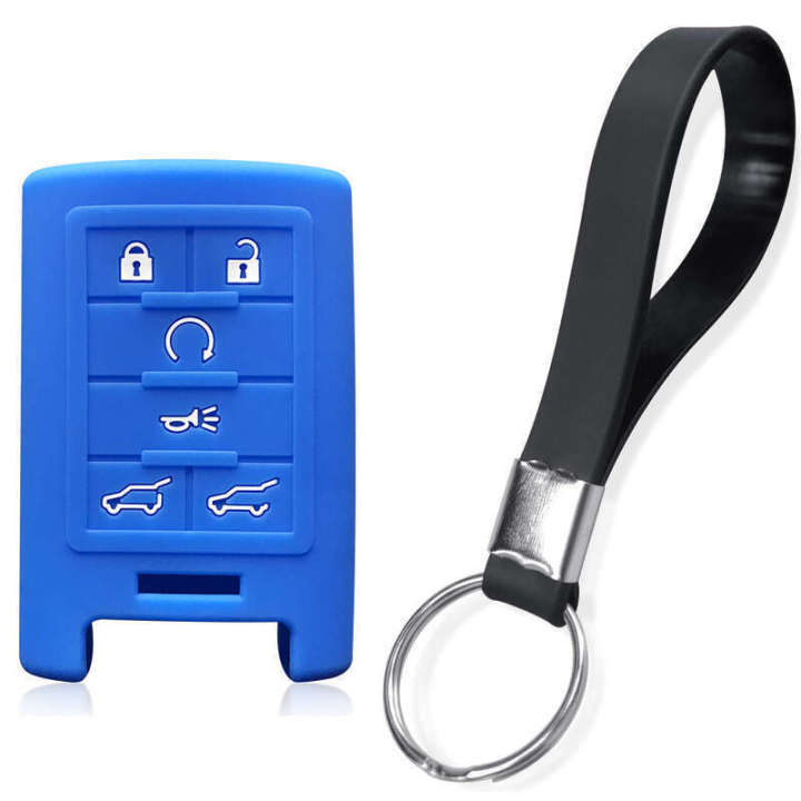 For%20Cadillac%20Escalade%20ATS%20SRX%20XTS%20XT5%20XT4%20Remote%20Keyless%206%20Button%20Silicone%20Key%20Fob%20Cover%20Case%20Protect%20Sleeve%20Hood%20Skin%20Set%20Bag%20-%20Image%205