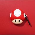 Cute Cartoon 3D, Silicone Protective Shockproof Earbuds Case for Apple AirPods Pro (Super Mario Mushroom Cover). 