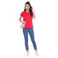 Comfort Round Neck T-Shirt For Women (CL-RED). 