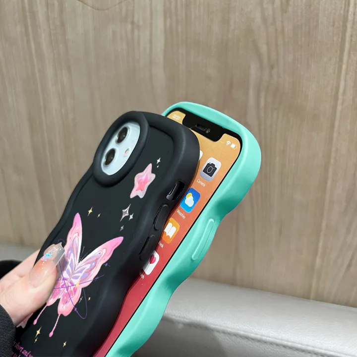 Hontinga%20for%20Samsung%20Galaxy%20A12%20A12%205G%20M12%20Back%20Cover%20Pink%20Butterfly%20Pattern%20Luxury%20Soft%20Silicone%20Macaron%20Wave%20Mobile%20Case%20-%20Image%207