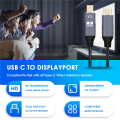 USB C to Mini Displayport Cable USB Type C for 3 to Mini DP Cord 4K Adapter Cable. 