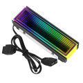 5V ARGB Sync Computer 2280 SSD M2 Radiator PC RGB M.2 Nvme Cooling Heatsink Solid State Drive Cooling Radiato A. 
