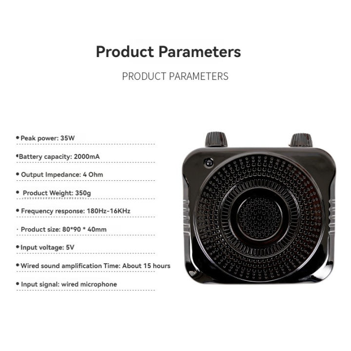 Loudspeaker,%20Little%20Bee%20Tour%20Guide,%20Outdoor%20Instructor,%20Waist%20Microphone%20Mini%20Speaker,%20Blue-tooth%20Player%20for%20Class%20-%20Image%204