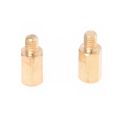 M3 Male x M3 Female 8mm Long Hexagonal Brass PCB Standoffs Spacers 50 Pcs. 
