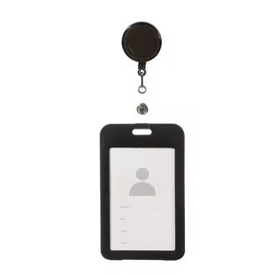Fashion Office Supplies Wallets Retractable Badge Holder ID Card Badge Holder Protector Cover Card Sleeve