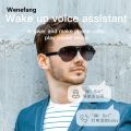 Wenefang 【New Innovation】New F08 Smart Glasses Wireless Bluetooth Call Audio Glasses Hands-Free Call Anti-Blue Glasses Stereo Music Sunglasses Man Woman. 