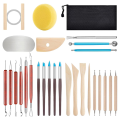 (GGBR)-Clay Tools Kit,28 PCS Pottery Tools,Polymer Clay Tools,Air Dry Clay Tools Set for Kids, Adults,Pottery Craft,Drawing. 