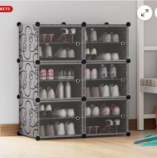 Shoe%20Rack,%20Large-Capacity%20Shoe%20Cabinet%20with%20Transparent%20Surface,%20Shoe%20Shelf%20-%20Image%204